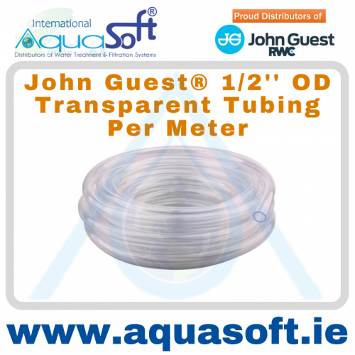 John Guest® 1/2'' OD Transparent Tubing Per Metre